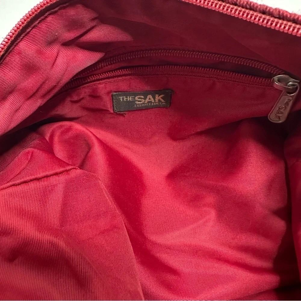 The Sak Elliott Lucca Hobo Bag Handbag Purse in Burgundy